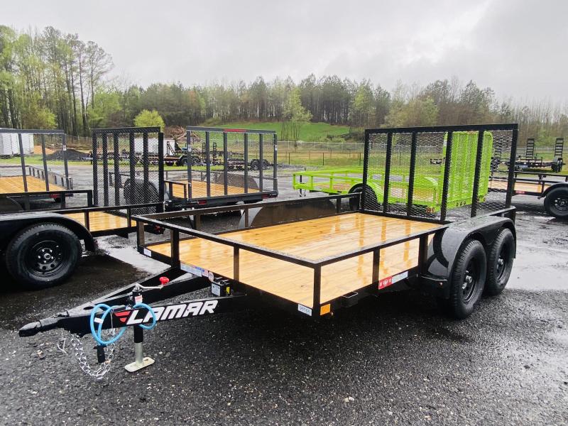 New 2021 Lamar 7ft x 12ft 7k Tandem Axle Bumper Pull Utility (Black) New 2021 Lamar 7ft x 12ft 7k Tandem Axle Bumper Pull Utility (Black)