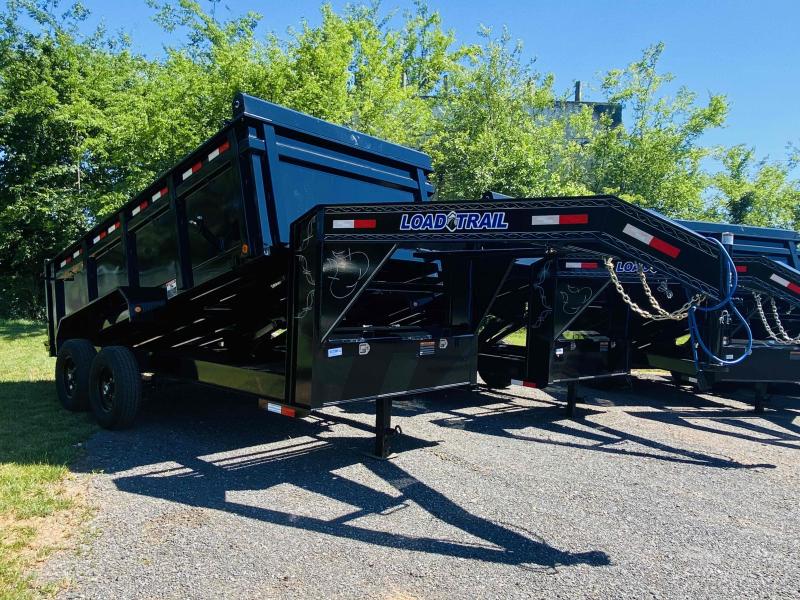 New 2021 Load Trail 7ft x 14ft 14k Tandem Axle Gooseneck Dump w/2ft