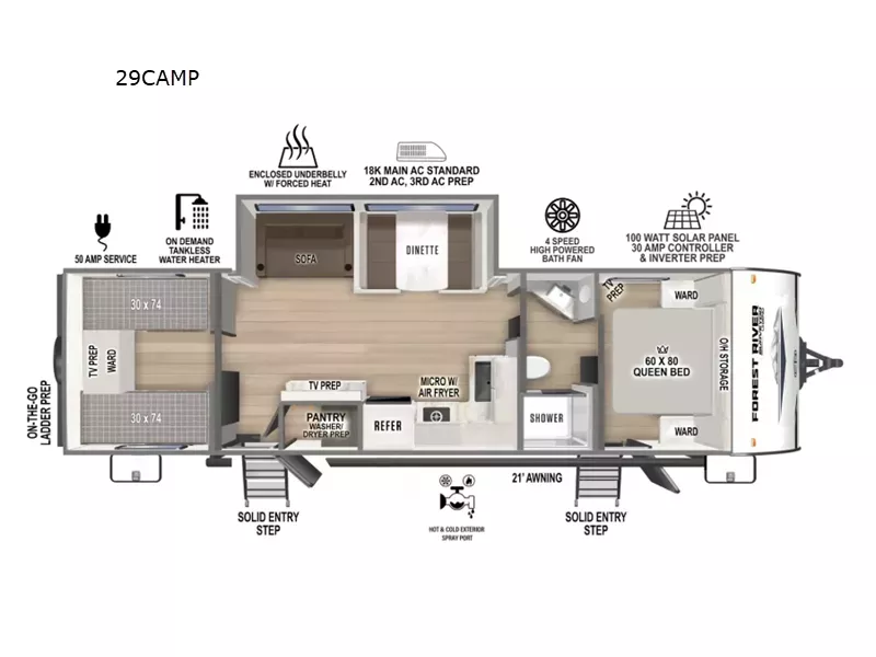 new Travel Trailers Forest River Surveyor Legend X for sale, in Laredo, TX Thumbnail 2