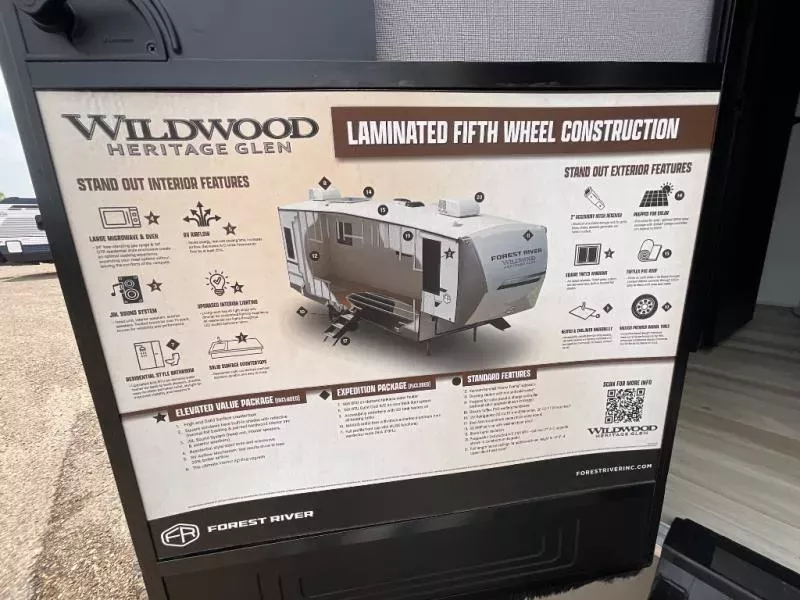 new Fifth Wheel Trailers Forest River Wildwood Heritage Glen for sale, in Laredo, TX Thumbnail 9