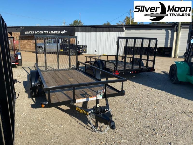 2022 Big Tex Trailers 30SA 5x10 Utility Trailer Silver Moon Trailers