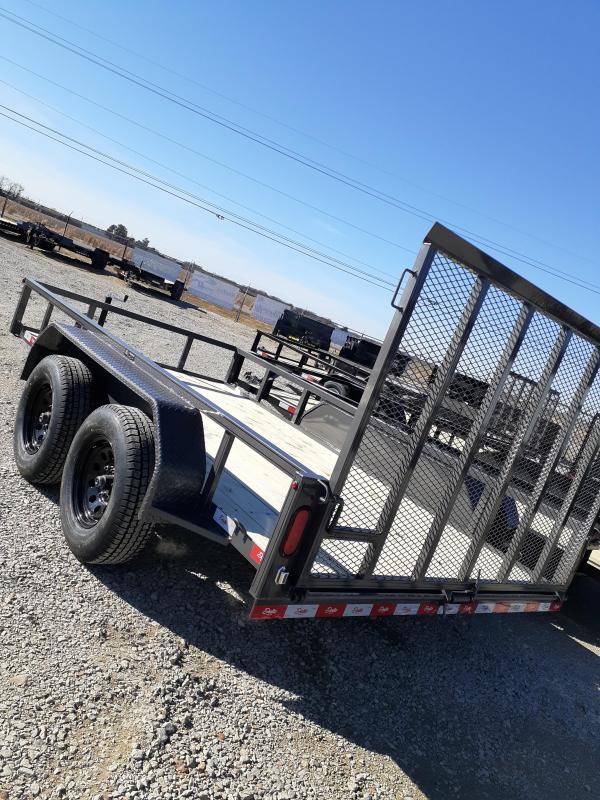2021 Delta Manufacturing 235U12 82"x12' Utility Trailer Silver Moon