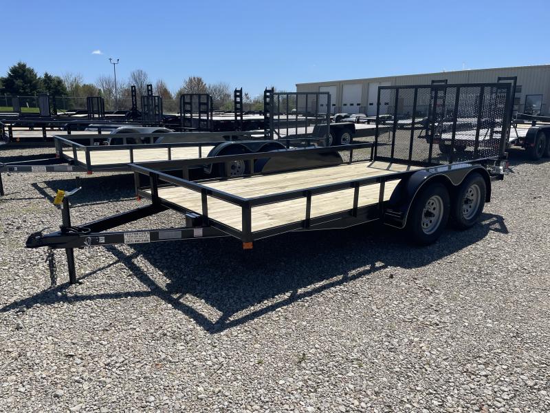 14' TA Utility Trailers w/ Rear Gate 