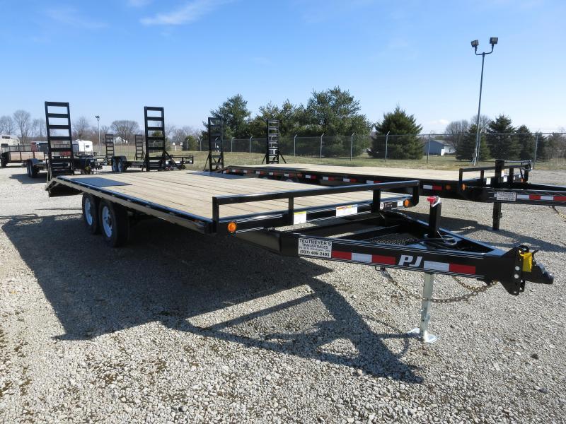 PJ Trailers 20' Flatbed Deckover 6" Channel Trailer PJ Trailers 20' Flatbed Deckover 6" Channel Trailer