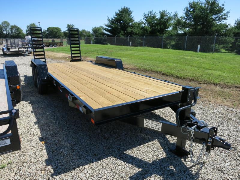 American Manufacturing 20' Flatbed Trailer Wood Floor w/ ramps - Brake American Manufacturing 20' Flatbed Trailer Wood Floor w/ ramps - Brake