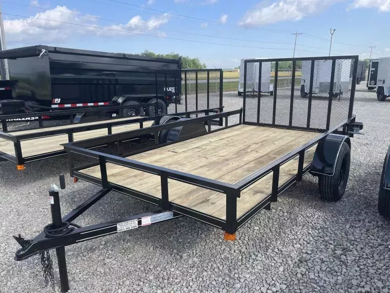 6x12 Utility Trailer w/ Rear Gate- 2" Coupler