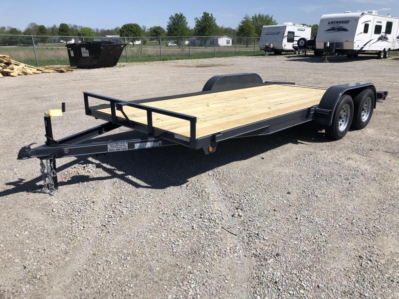 Lone Wolf Trailers 18' Wood Floor Car Trailers w/ ramps - 7000 GVW - BRAKE Lone Wolf Trailers 18' Wood Floor Car Trailers w/ ramps - 7000 GVW - BRAKE