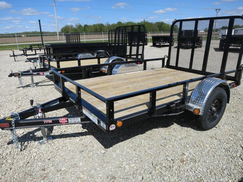 PJ Trailers 6x10 Utility Trailers w/ Gate 5XBpGyua84ly