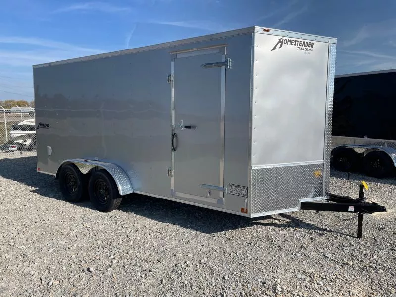 HEINEMANN トレーラー Homesteader 7x16 Enclosed Trailer with Ramp Door | PJ Trailers in