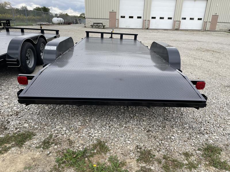 P&T Trailers 18' Steel Floor Car Hauler w/ ramps PJ Trailers in OH