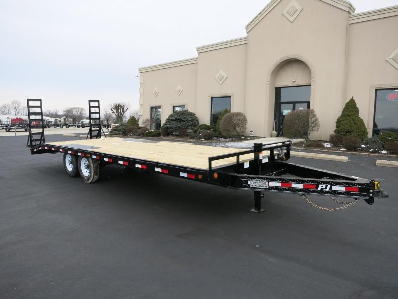 PJ Trailers 24' Deckover Flatbed Trailer w/ Ramps PJ Trailers 24' Deckover Flatbed Trailer w/ Ramps