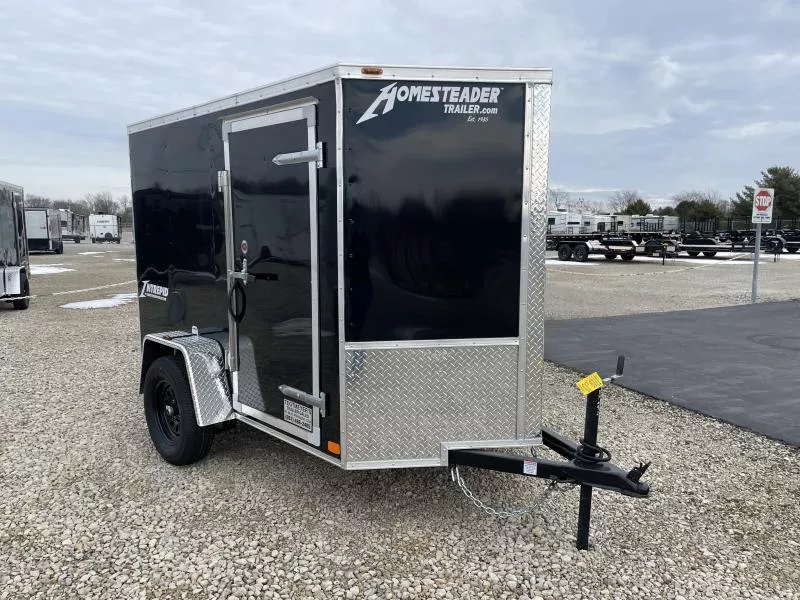 Homesteader 5x8 SA Enclosed Trailer w ramp door - Side wall vents - D Rings