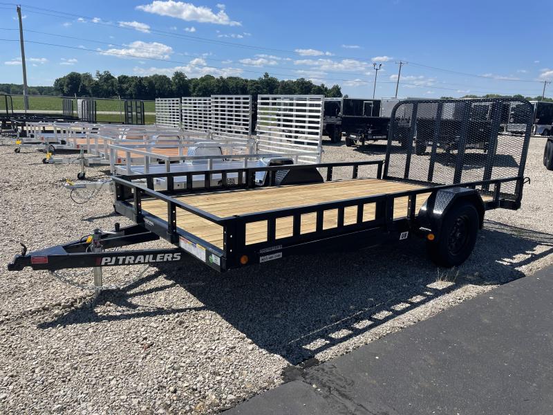 PJ Trailers 7x14 Utility Trailers w/ Gate PJ Trailers 7x14 Utility Trailers w/ Gate