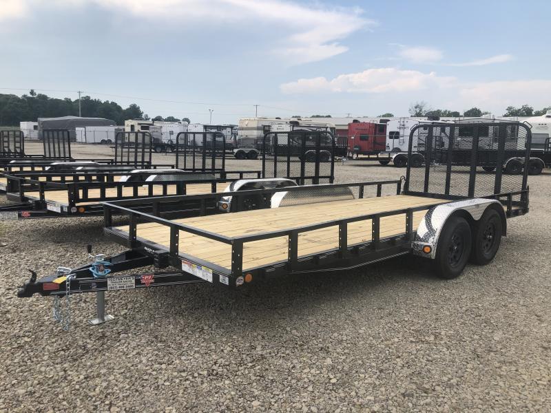 PJ Trailers 7' x 18' Utility Trailer w/ Fold in Gate PJ Trailers 7' x 18' Utility Trailer w/ Fold in Gate