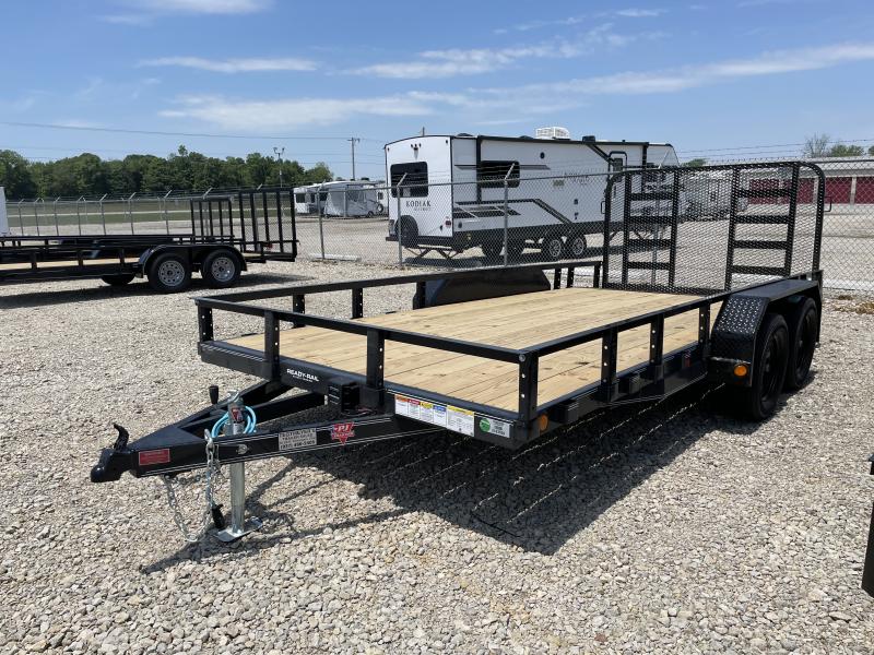 PJ Trailers 7' x 16' Utility Trailer w/ HD Gate - Dove PJ Trailers 7' x 16' Utility Trailer w/ HD Gate - Dove