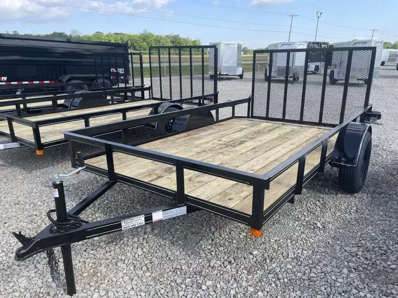 6x12 Utility Trailer w/ Rear Gate  & Dove - 2" Coupler