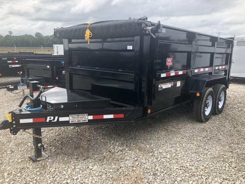 PJ Trailers 14' x 83" Low Pro High Side Dump Trailer PJ Trailers 14' x 83" Low Pro High Side Dump Trailer