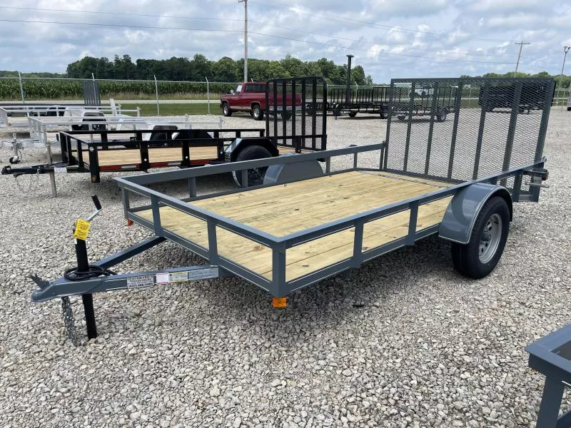 6x12 Utility Trailer w/ Rear Gate- 2" Coupler