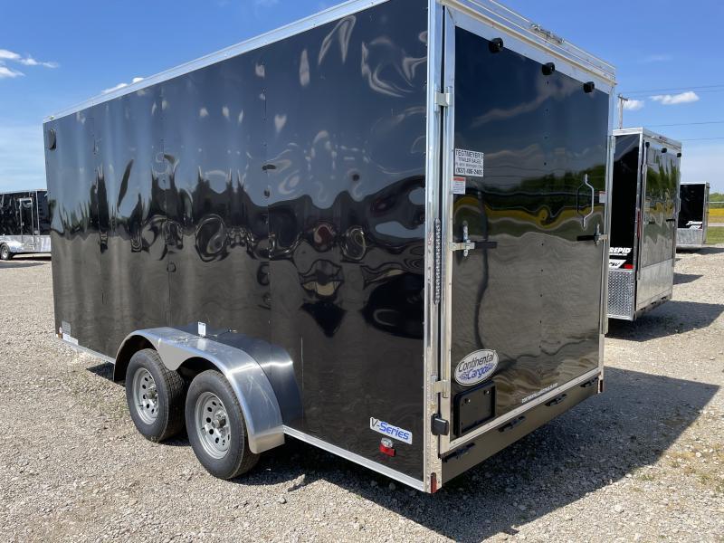 Continental Cargo Trailers 7X16 Enclosed Trailer W/ Ramp Door PJ