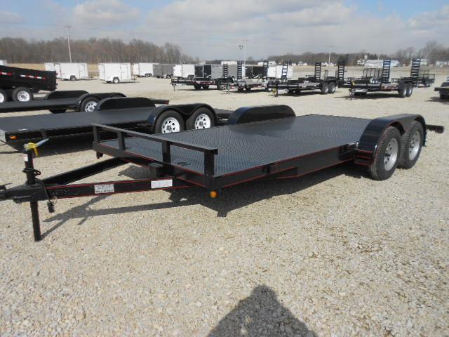 P&T Trailers 20' Steel Floor Car Hauler w/ Ramps P&T Trailers 20' Steel Floor Car Hauler w/ Ramps