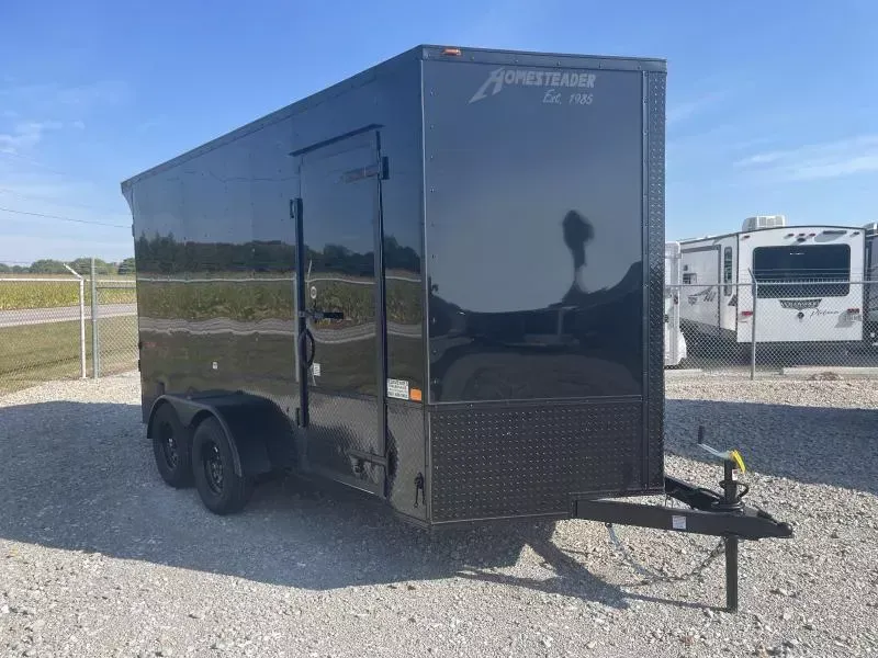 Homesteader 7x14 Enclosed Blackout Trailer with Ramp Door