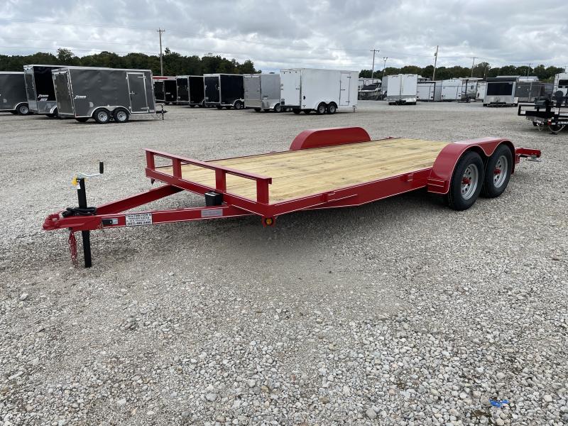 P&T Trailers 18' Wood Floor Car Hauler w/ ramps P&T Trailers 18' Wood Floor Car Hauler w/ ramps