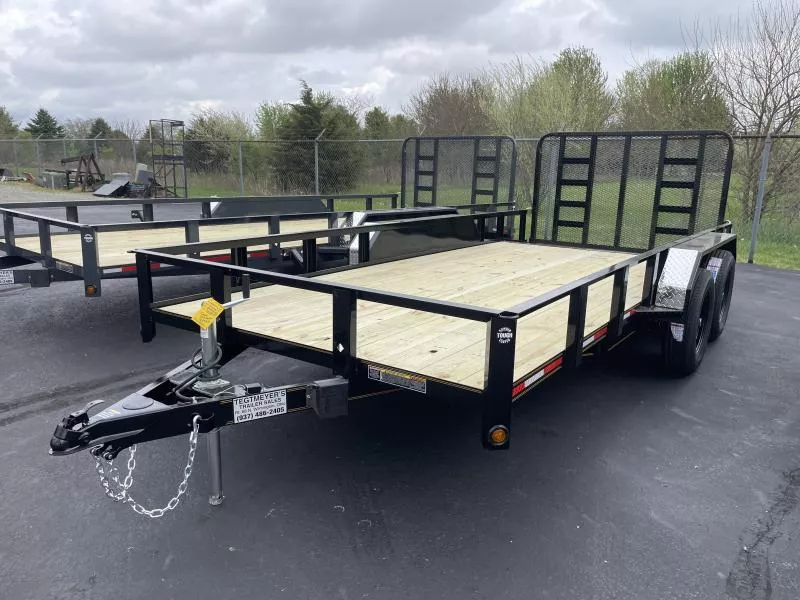 7x16 Tandem Axle Utility w/ Rear Gate