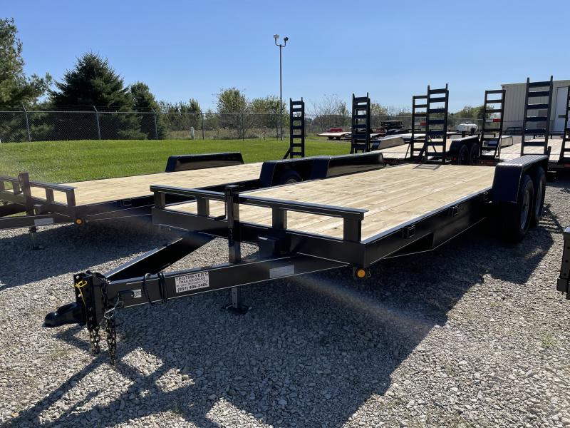 20' Wood Floor Flatbed Trailers w/ ramps - 14000 GVW - BRAKE 20' Wood Floor Flatbed Trailers w/ ramps - 14000 GVW - BRAKE