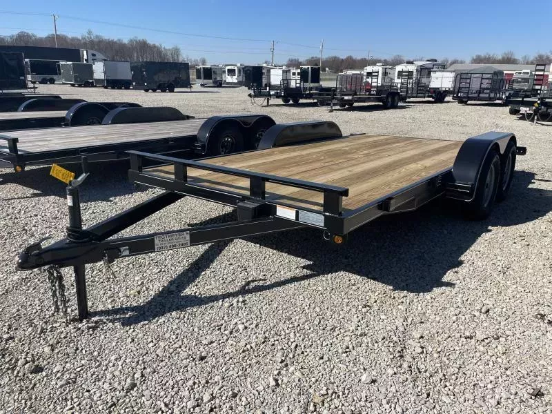 16' TA Wood Floor Car Hauler w/ ramps