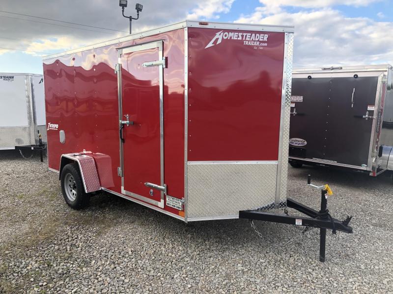 Homesteader Trailers 6x12 Enclosed Trailer w/ Ramp Door - D Rings - Side Wall Vents Homesteader Trailers 6x12 Enclosed Trailer w/ Ramp Door - D Rings - Side Wall Vents