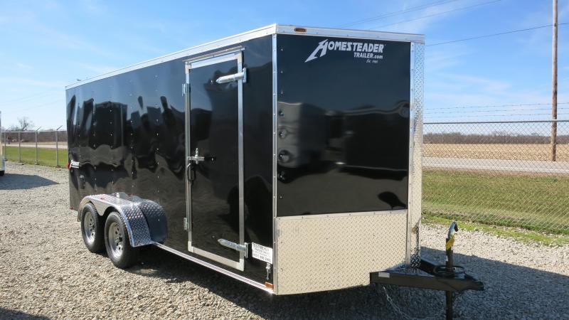Homesteader Trailers 7x16 Enclosed Trailer with Ramp Door Homesteader Trailers 7x16 Enclosed Trailer with Ramp Door