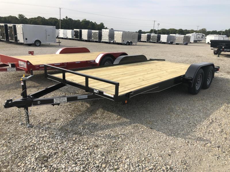 Lone Wolf Trailers 18' Wood Floor Car Trailers w/ ramps - 7000 GVW - BRAKE Lone Wolf Trailers 18' Wood Floor Car Trailers w/ ramps - 7000 GVW - BRAKE