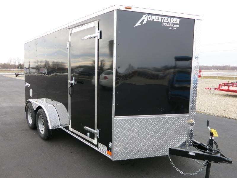 Homesteader 7x16 Enclosed Trailer w/ Ramp Door - Side Wall Vents - D Rings - Side Door Homesteader 7x16 Enclosed Trailer w/ Ramp Door - Side Wall Vents - D Rings - Side Door