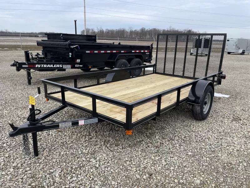 6x12 Utility Trailer w/ Rear Gate- 2" Coupler
