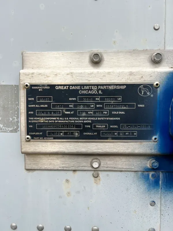 used Dry Van Semi Trailers Great Dane  for sale, in Bethpage, TN Thumbnail 6