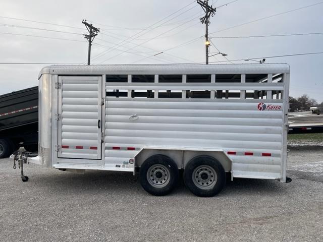 2015 Kiefer Manufacturing Deluxe Stock / Stock Combo Trailer 2015 Kiefer Manufacturing Deluxe Stock / Stock Combo Trailer
