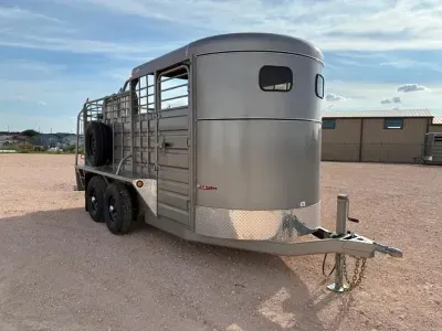 2026 GR Trailers GR TRAILERS 6'X16' HALF TOP STOCK TRAILER