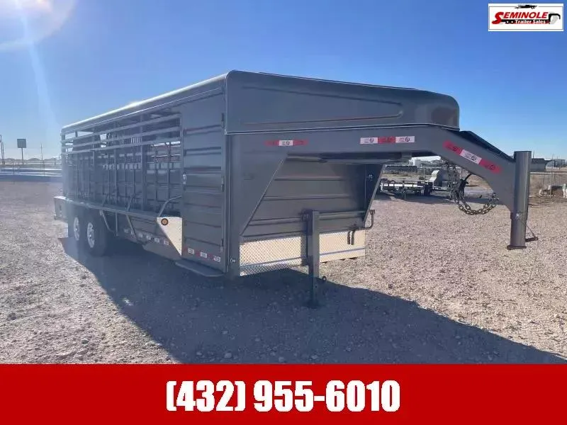 2025 GR Trailers 6.8' x 24' Gooseneck Horse Trailer