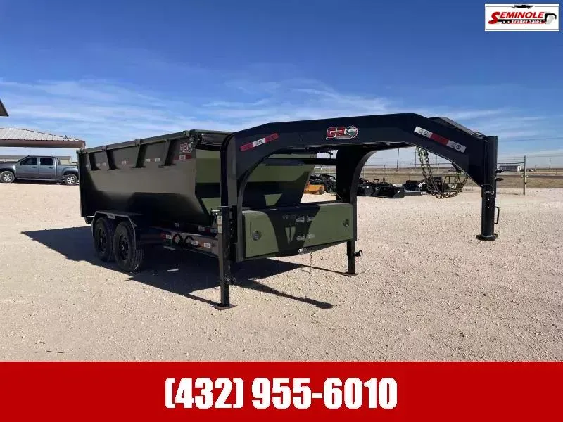 2026 GR Trailers 83"X14' GOOSENECK ROLL OFF DUMP TRAILER