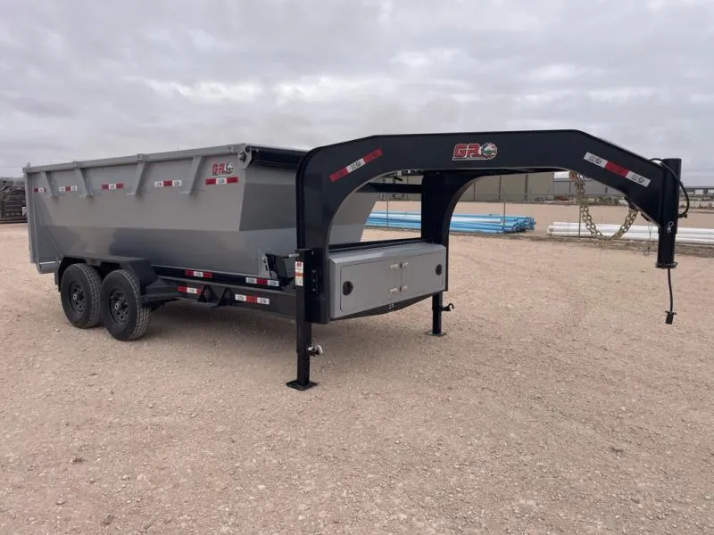 2026 GR Trailers 83"X14' GOOSENECK ROLL OFF DUMP TRAILER