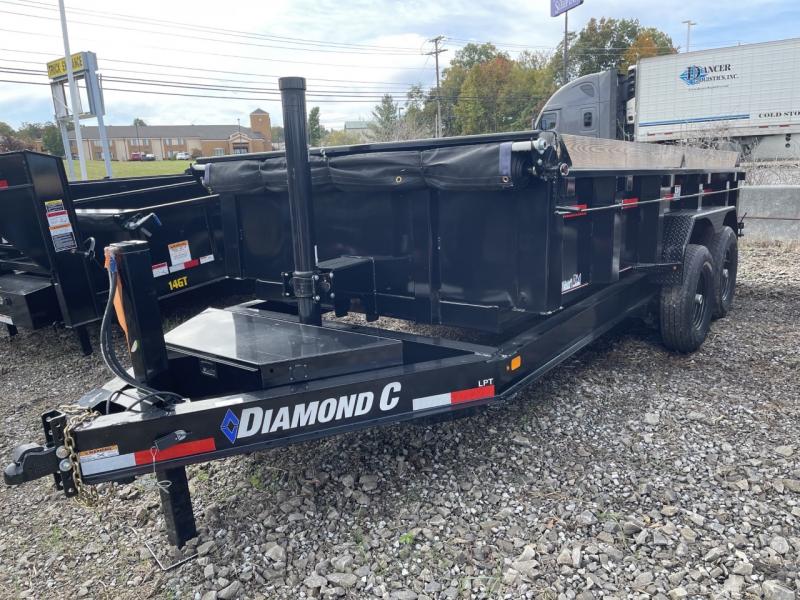 2021 Diamond C LPT207 82" x 14' 14K Telescopic Dump Trailer w/ Power Jacks 2021 Diamond C LPT207 82" x 14' 14K Telescopic Dump Trailer w/ Power Jacks