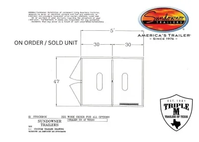 2027 Sundowner Trailers STOCK BOX Horse Trailer
