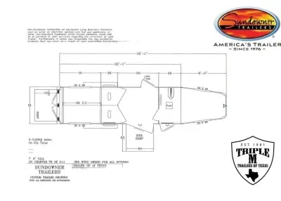 2027 Sundowner Trailers CHARTER TRSE 2+1 Horse Trailer
