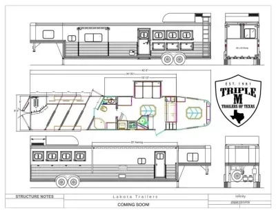 2027 Lakota INFINITY Horse Trailer