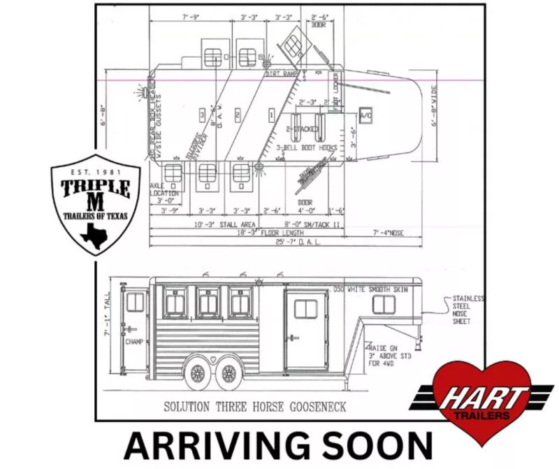 2026 Hart Trailers SOLUTION Horse Trailer