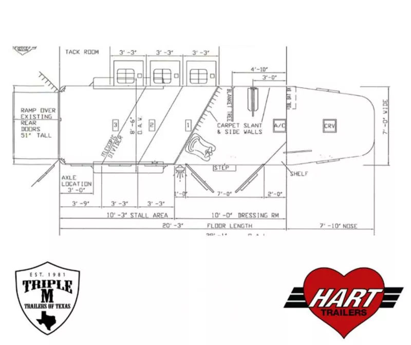 new Horse Trailers Hart Trailers  for sale, in Willspoint, TX Thumbnail 32