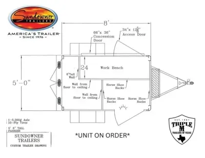 2027 Sundowner Trailers FARRIER Horse Trailer