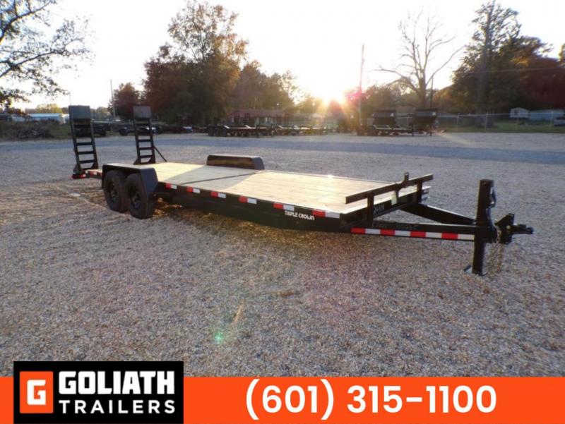 2024 Triple Crown Trailers 7X24 Flatbed Equipment Trailer 14K LB GVWR Equipment Trailer