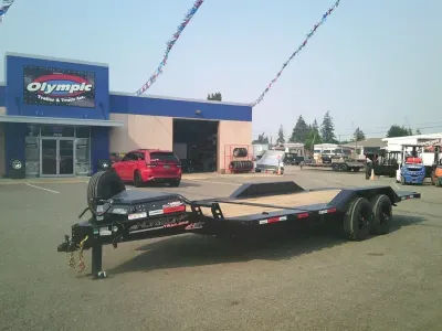 2027 Horizon HET22 8.5X22 21K BP Gravity Tilt Deck With D-Rings / Toolbox / Spare Tire