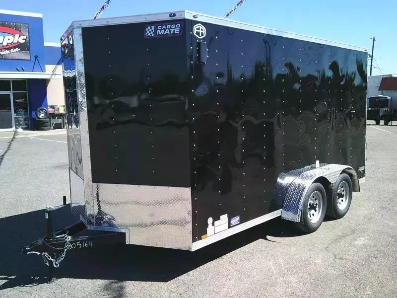 2027 Cargo Mate EHW714TA2 E-Series 7x14 7K With 6" Extra Height / Stabilizer Jacks / Wedge / Ramp Do